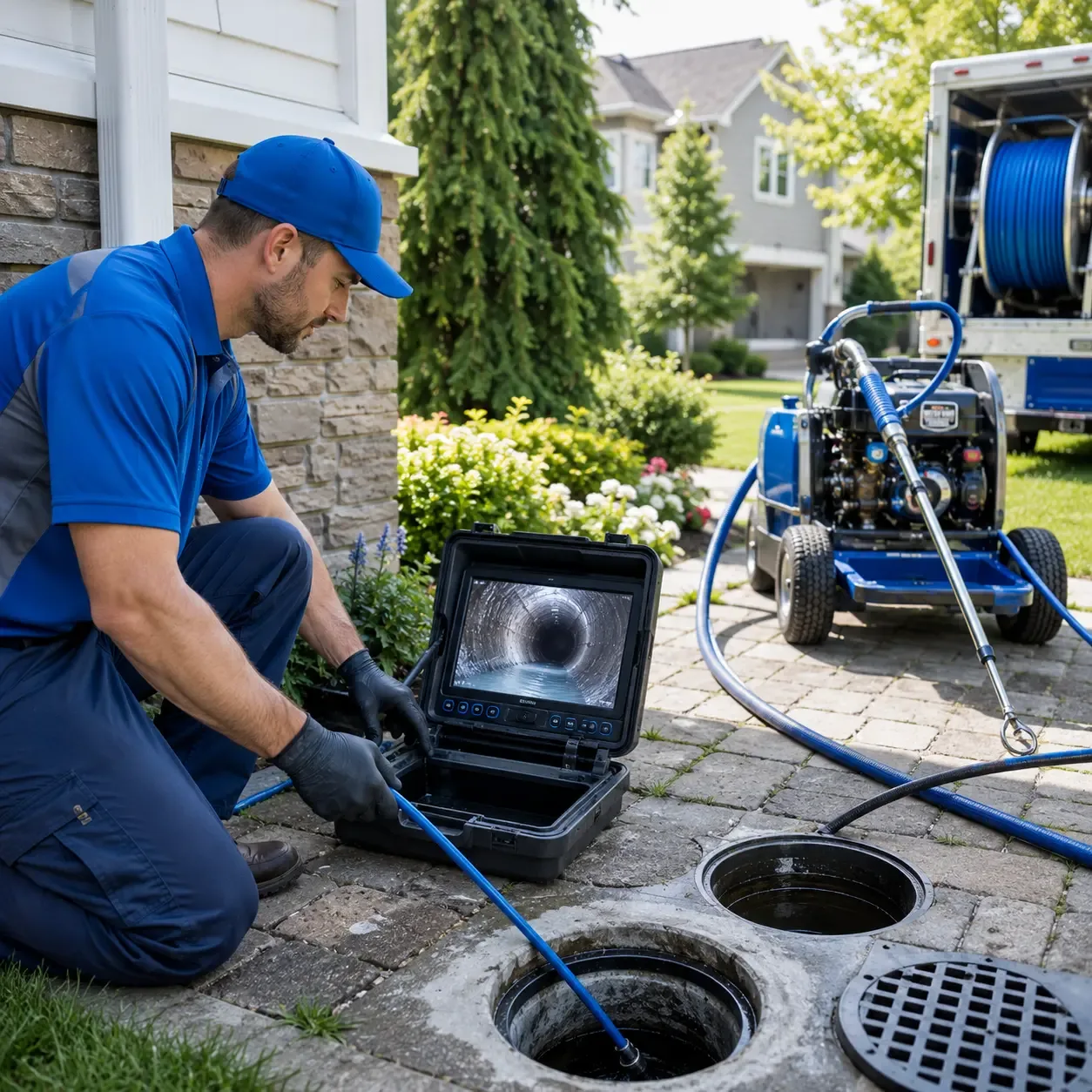 Outdoor drain cleaning professionals serving Flagtown, NJ